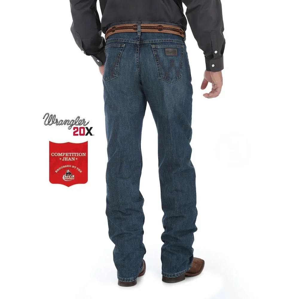 Men's Wrangler Jean 20X Competition Jeans - Deep Blue - Back