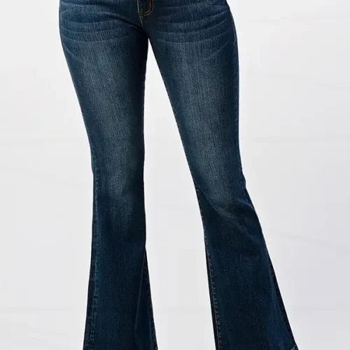 Grace in LA 5 Pocket Dark Wash Jeans - Front