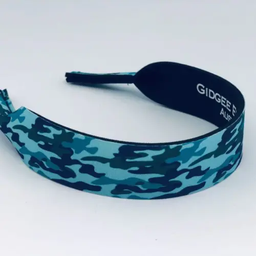 Gidgee Eyes Sunglasses Strap - Blue Camo
