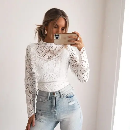 Twosisters Ocie Bodysuit - White Front