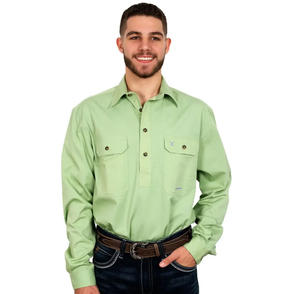 JCA Cameron Workshirt - Front - Sage