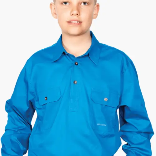 just country boys lachlan workshirt - Blue Jewel