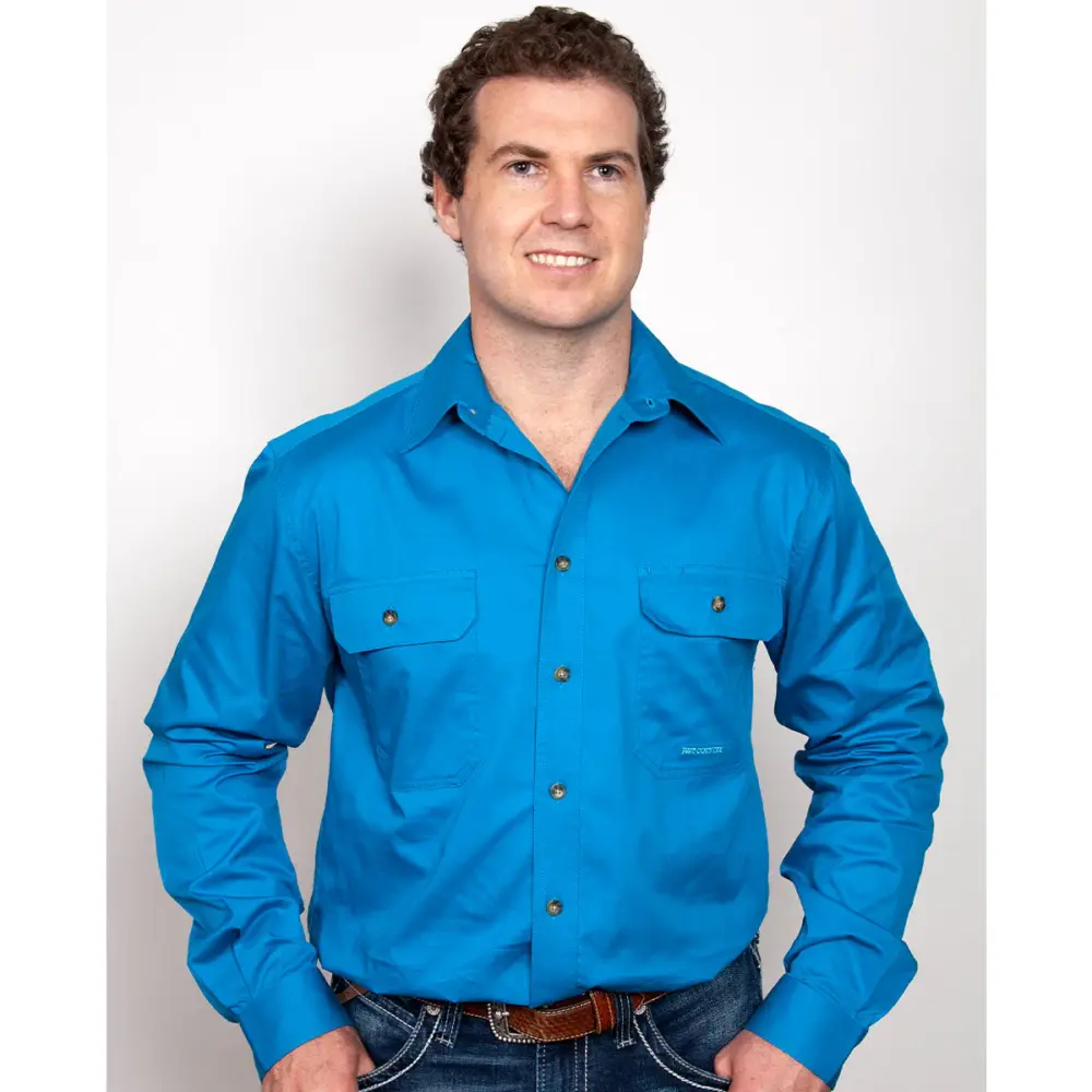 just country work shirts EVAN - Blue Jewle