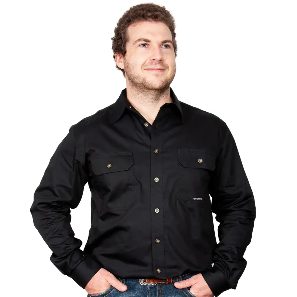 just country work shirts EVAN - Black