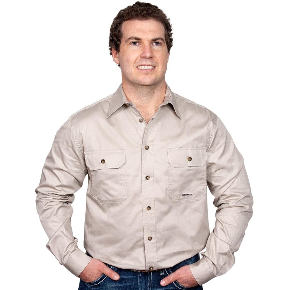 just country work shirts EVAN - Stone