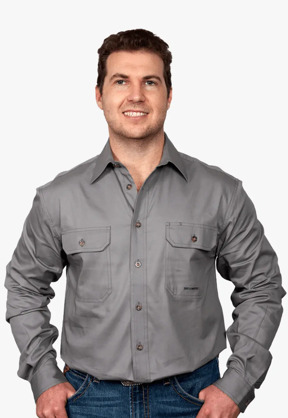 just country work shirts EVAN - Steel