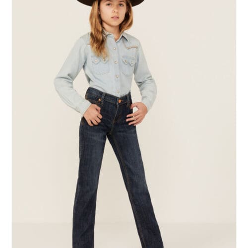 Wrangler Girls Denver Med Bootcut Jeans - Front