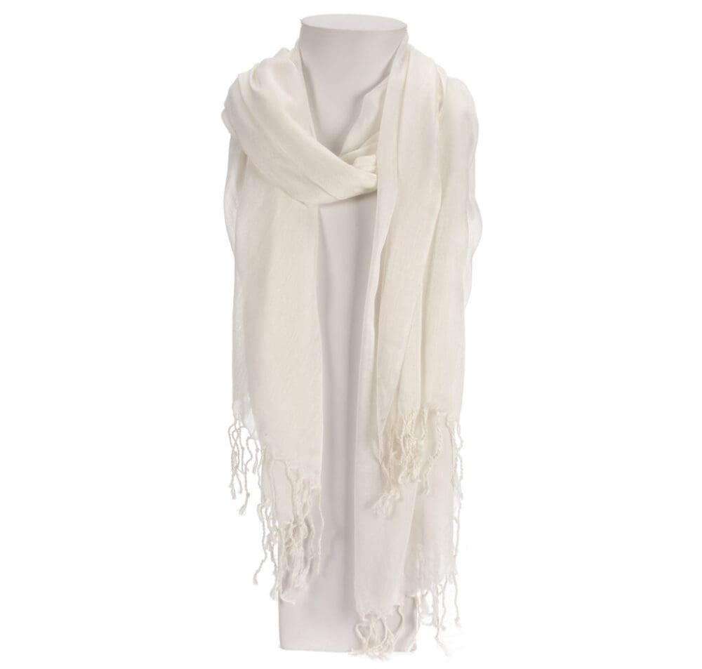 Bamboo Textiles Women's Scarf - White