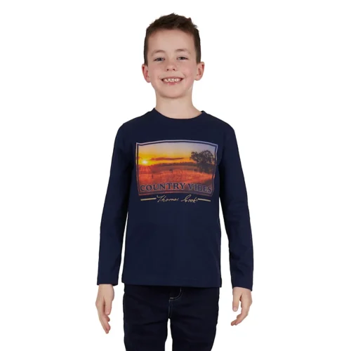 TCBS Boys Sunset LS Tee - Front