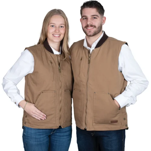Just Country Adult Diamantina Vest - Khaki - Couple