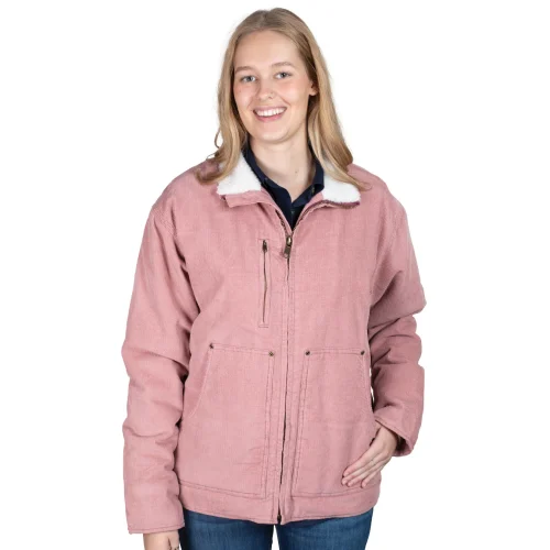 Just Country Australia Women's Diamantina Sherpa Corduroy Jacket - Dusty Pink